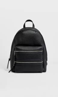 Stradivarius Рюкзак С Двойной Молнией Женская Коллекция Черный 103