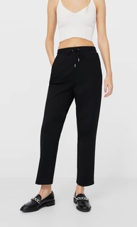 Stradivarius Базовые Трикотажные Джоггеры Женская Коллекция Черный Xs