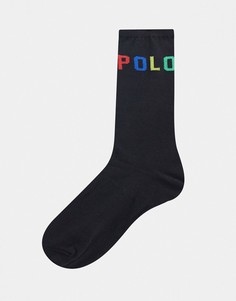 Носки с логотипом Polo Ralph Lauren-Черный