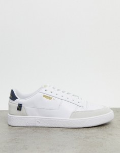 Сине-белые кроссовки Puma Ralph Sampson MC Clean-Белый