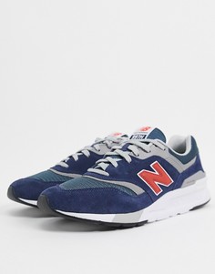 Темно-синие кроссовки New Balance 997-Темно-синий