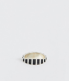 Фактурное серебристое кольцо ASOS DESIGN-Серебряный
