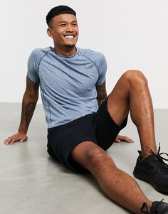 Синяя футболка с логотипом New Balance Running Tenacity-Синий