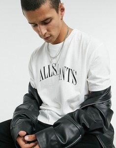 Белая футболка с логотипом AllSaints-Белый
