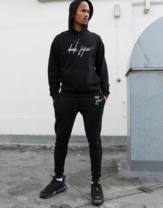 Джоггеры скинни с принтом логотипа ASOS Dark Future-Черный