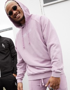 Фиолетовый худи в стиле oversized от комплекта с вышитым логотипом ASOS Dark Future
