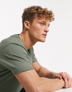 Футболка с необработанными краями Brave Soul-Зеленый