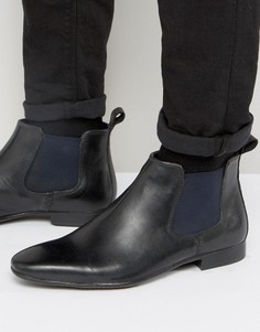 Черные кожаные ботинки челси Silver Street Carnaby-Черный