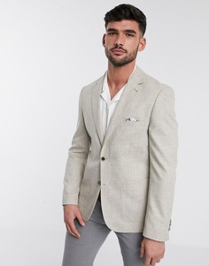 Узкий пиджак Harry Brown-Светло-бежевый