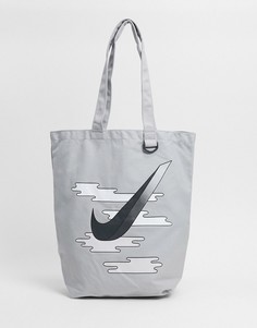 Серая парусиновая сумка-тоут Nike Heritage-Серый