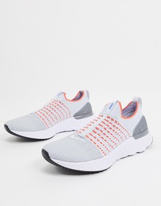 Белые кроссовки Nike Running React Phantom flyknit-Белый