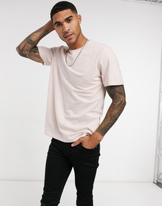 Розовая футболка в тонкую полоску Only & Sons-Розовый