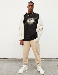 Черная трикотажная oversized-футболка с принтом ASOS Dark Future-Черный