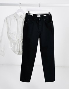 Черные джинсы в винтажном стиле с завышенной талией Selected-Черный