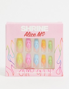 Накладные ногти Shrine X Alice MC Neon Flames-Мульти