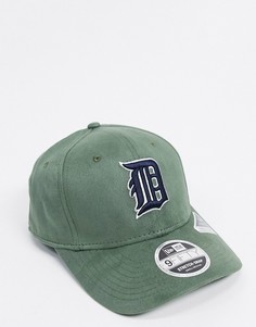 Кепка оливкового цвета с логотипом команды "Detroit Tigers" New Era MLB-Зеленый
