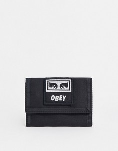 Черный кошелек Obey