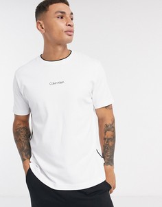Футболка с логотипом Calvin Klein-Белый