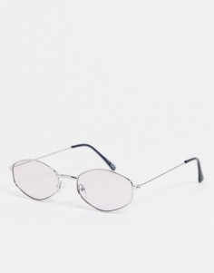 Круглые солнцезащитные очки с розовыми стеклами Jeepers Peepers-Розовый