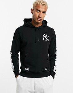 Худи черного цвета с логотипом команды "New York Yankees" New Era MLB-Черный