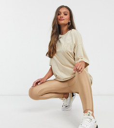 Светло-коричневые леггинсы ASOS DESIGN Petite-Бежевый