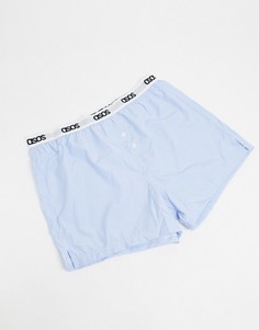 Шорты-боксеры в полоску ASOS DESIGN-Синий