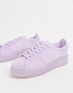 Фиолетовые кроссовки adidas Originals Superstar Jelly-Розовый