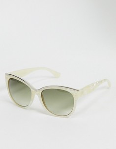 Квадратные солнцезащитные очки в белой оправе Jeepers Peepers-Белый