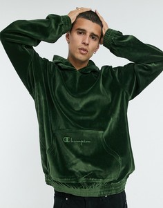 Худи темно-зеленого цвета Champion-Зеленый