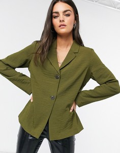 Пиджак цвета хаки Vila-Зеленый
