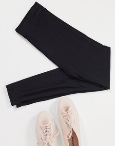 Черные леггинсы с завышенной талией Topshop-Черный