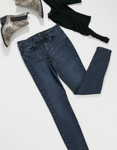 Темно-синие джинсы скинни Vero Moda-Черный