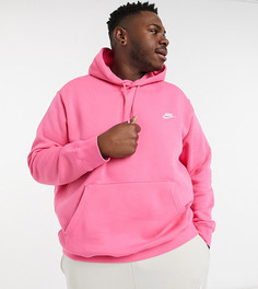 Худи розового цвета Nike Plus Club-Розовый