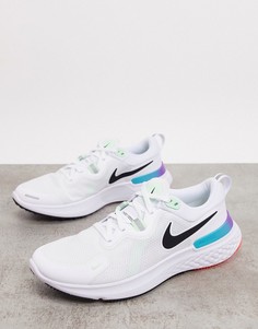 Белые кроссовки Nike Running 2020 React Miler-Белый