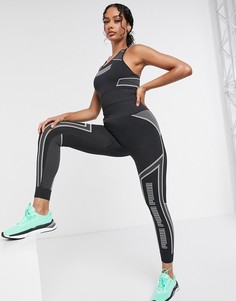 Черные бесшовные леггинсы Puma Training-Черный
