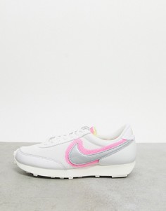 Белые кроссовки с логотипом металлик Nike Daybreak-Белый