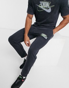 Черные джоггеры с манжетами Nike Retro Pack-Черный