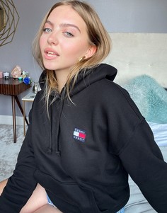 Худи черного цвета с нашивкой Tommy Jeans-Черный