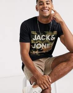 Футболка с логотипом Jack & Jones-Черный