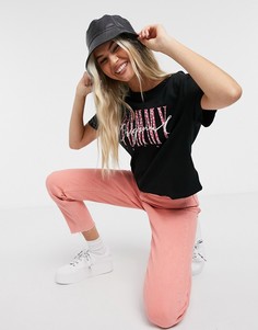 Черная футболка с логотипом Tommy Jeans-Черный