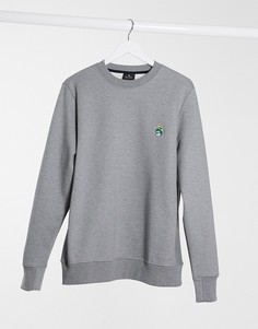 Серый свитшот с логотипом и вышивкой обезьяны PS Paul Smith
