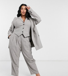 Свободный пиджак ASOS DESIGN Curve-Серый
