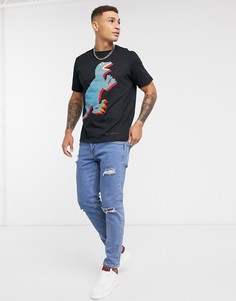 Черная футболка с принтом PS Paul Smith-Черный