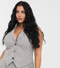 Жилет ASOS DESIGN Curve-Серый