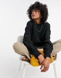 Черный джемпер с длинными рукавами Free People