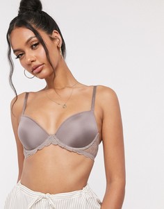 Бюстгальтер цвета чая латте Calvin Klein-Бежевый