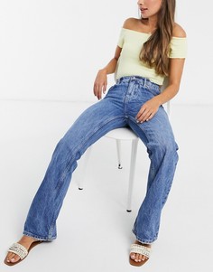 Синие расклешенные джинсы We The Free от Free People-Черный