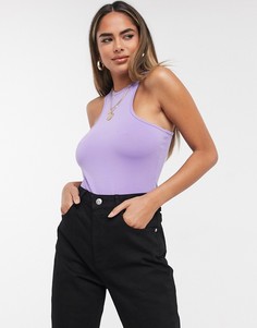 Боди лавандового цвета ASOS DESIGN-Фиолетовый