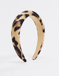 Повязка на голову с леопардовым принтом My Accessories London-Мульти