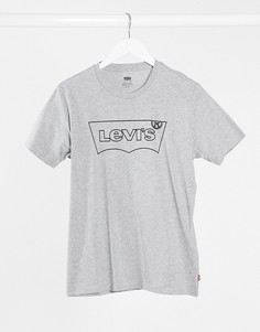 Серая футболка с принтом Levis-Серый Levis®